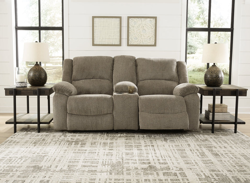 Draycoll Reclining Loveseat with Console