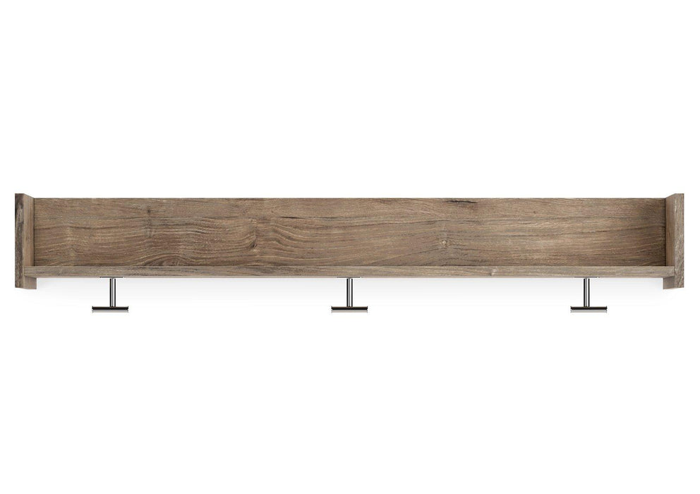 Oliah Wall Mounted Coat Rack with Shelf